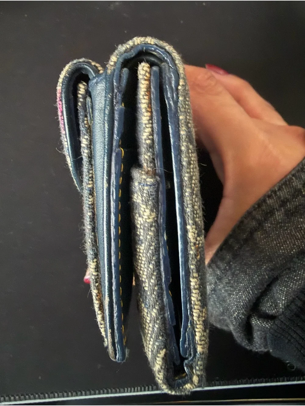 Authentic Vintage Dior Trotter Saddle Wallet